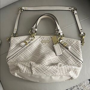 Coach Off-White Studded Shoulder Bag